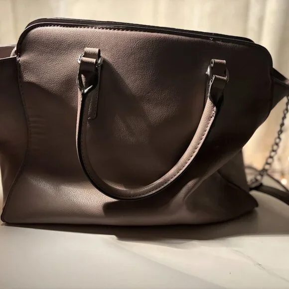Nine West Purple Leather Hand Bag Shoulder Bag - Picture 2 of 3